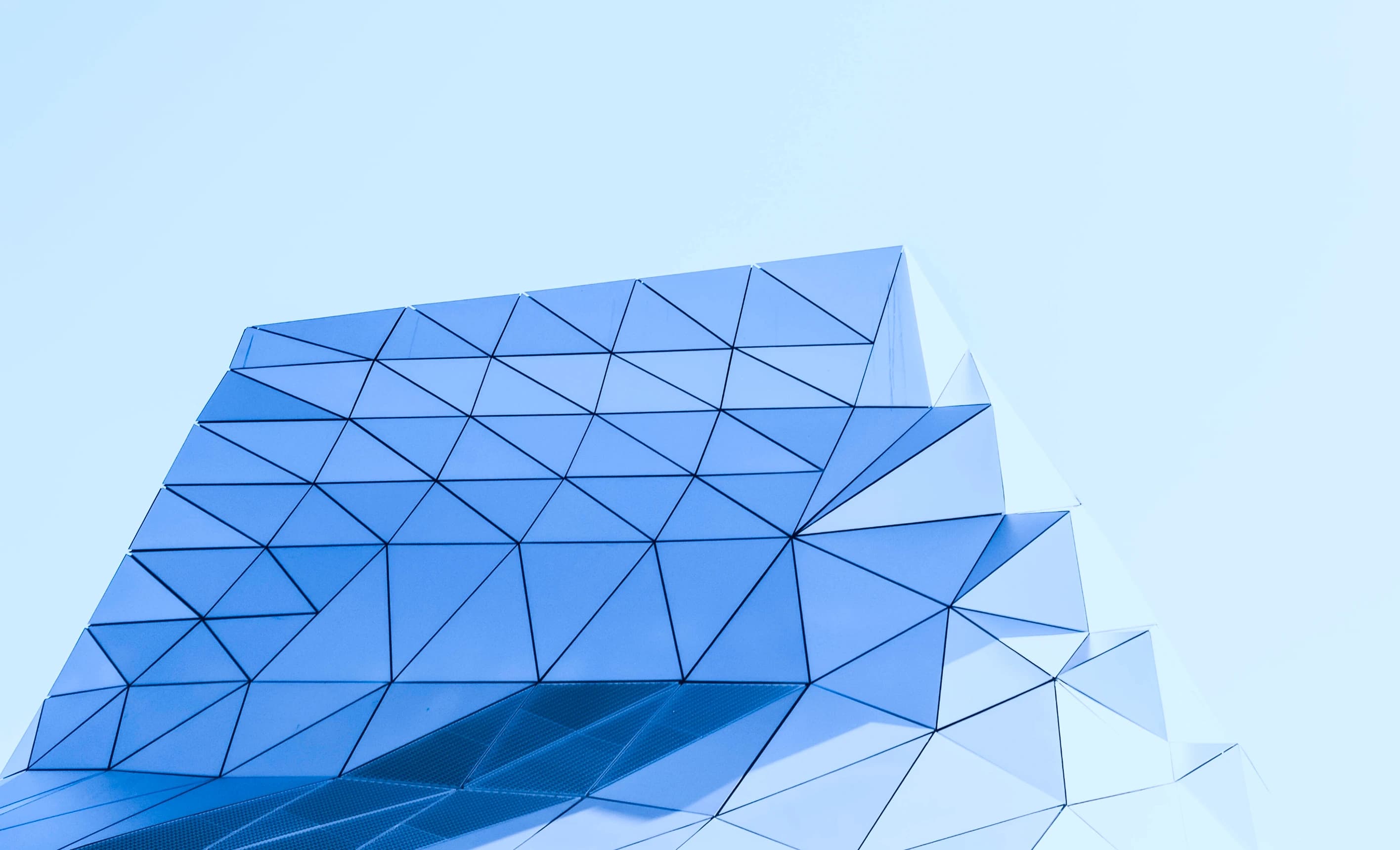 Vertical shot of geometrical structure